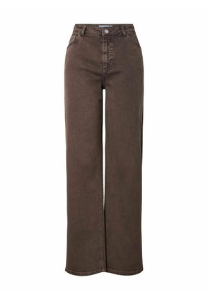 Pieces, WIDE FIT JEANS PCSILKE MW COLOURED - Wide Leg - hot fudge