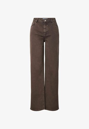 Pieces, WIDE FIT JEANS PCSILKE MW COLOURED - Pernera ancha - hot fudge