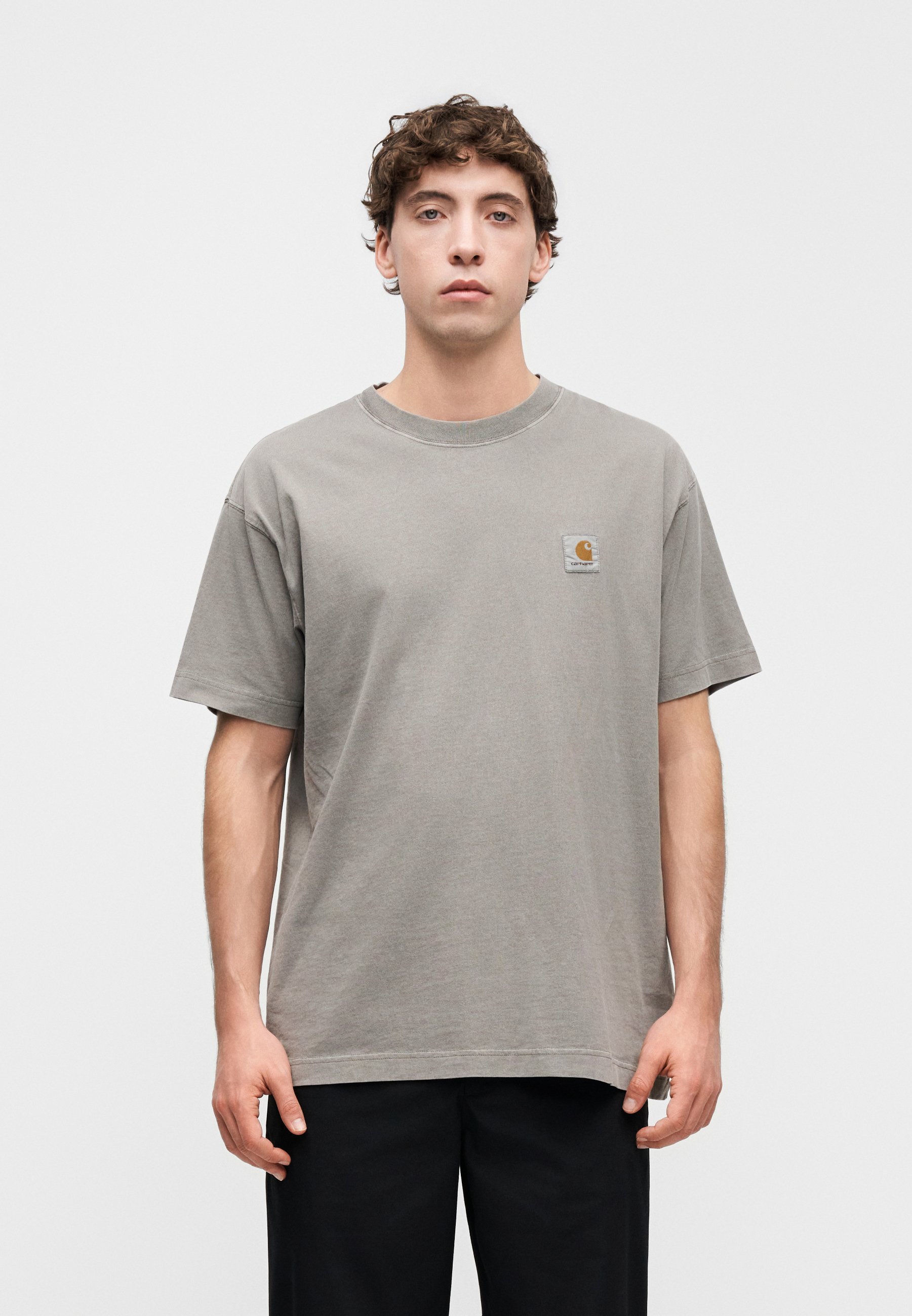 Carhartt WIP NELSON - Basic T-shirt - yosemite garment dyed/grey