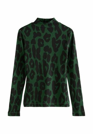 Long sleeved top - green animal