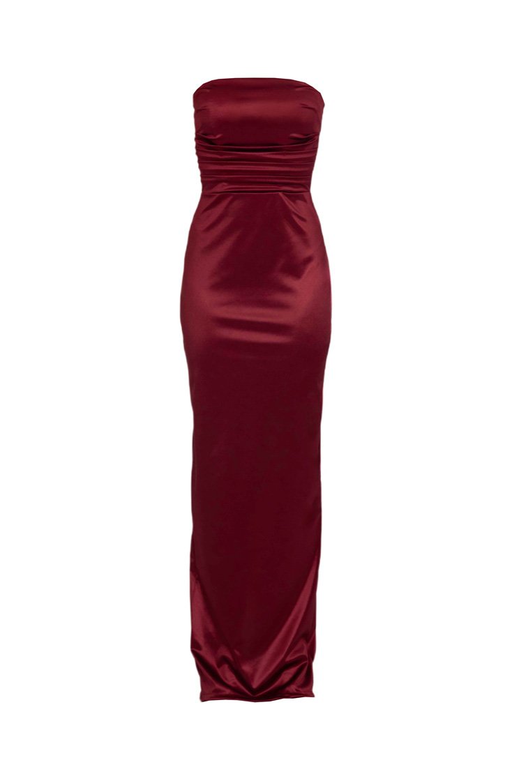WAL G TALL Cocktailjurk bordeauxrood