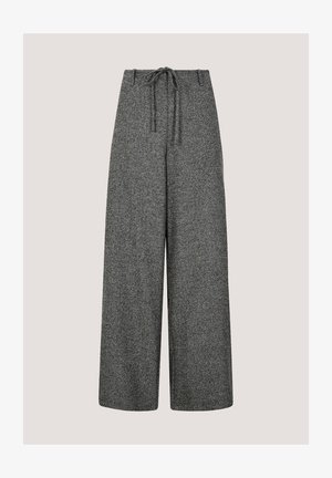 Apricot, WIDE-LEG HERRINGBONE TROUSERS - Παντελόνι - grey