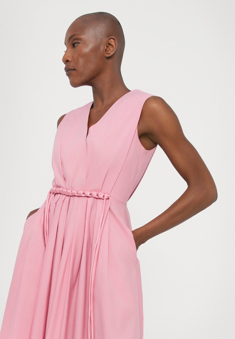 elowen ruffle maxi dress in pink Ruffle Maxi Dress in Pink