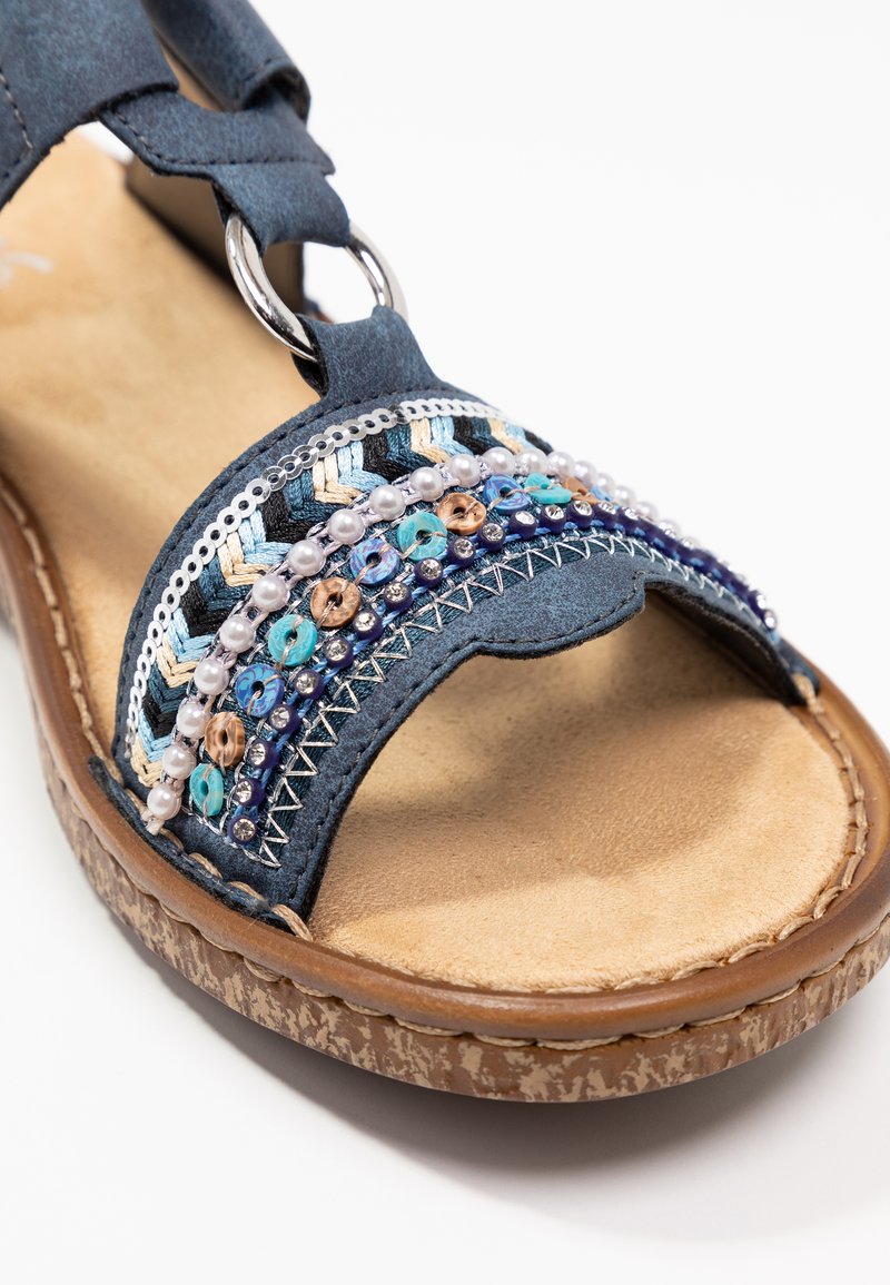 Hugues De Lille| Rieker Mules 659x6 Argent Femme