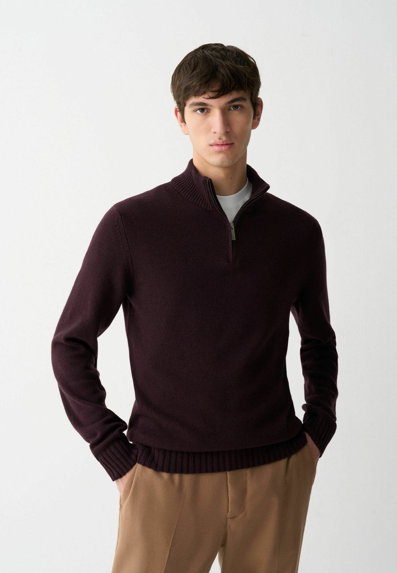 Colmar Originals BRANDED HALF-ZIP - Pulóver - berry
