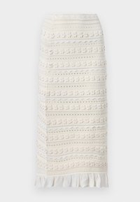 JUPE MIDI DETAILS - Pliiatsseelik - ecru