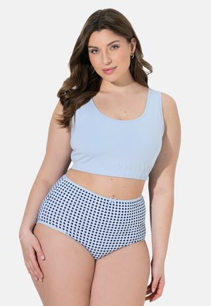 Ulla Popken, 2 PACK BRALETTES- SWEET CHECK - Bustier - blaugrau