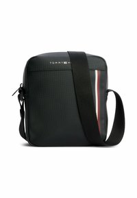 Tommy Hilfiger TEXTURED SMALL REPORTER  - Cross body bag - black