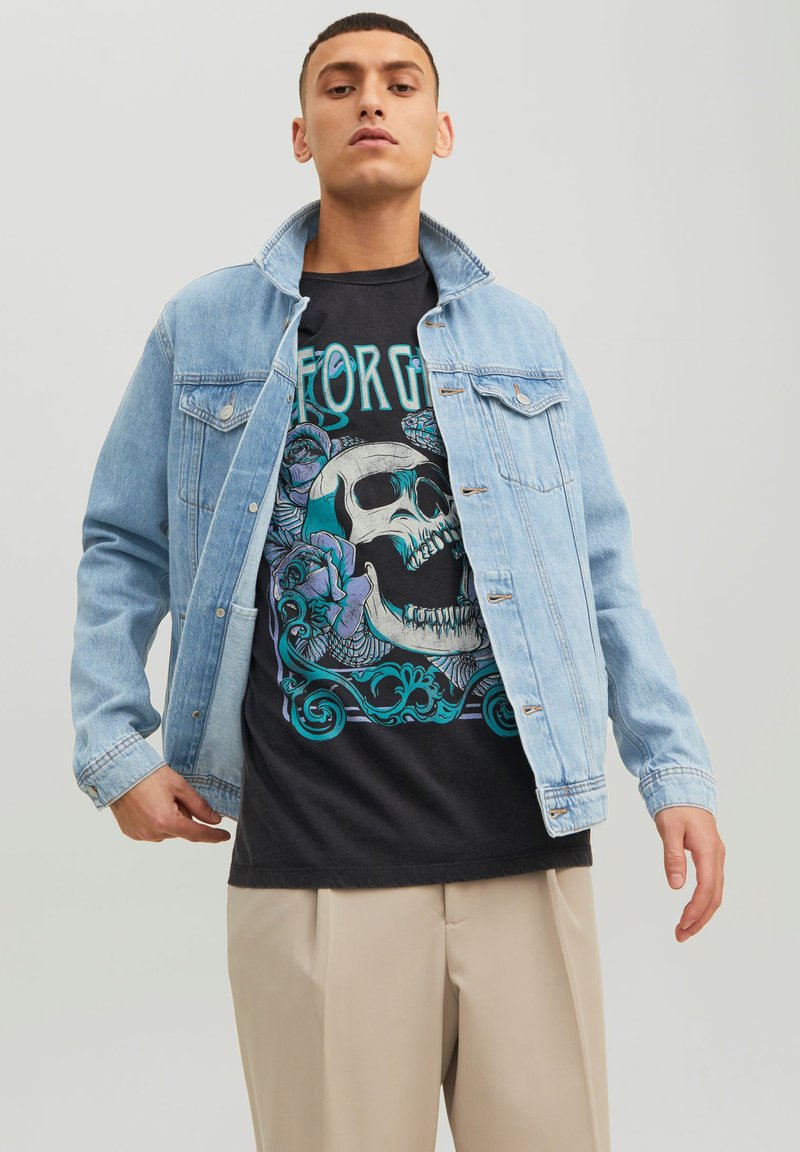Diesel BARCY - Giacca di jeans - blue denim/blu denim Diesel BARCY - Giacca di jeans - blue denim/blu denim
