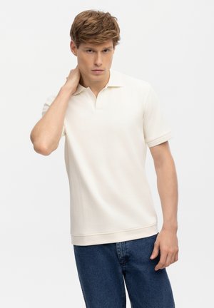 Antargo, ANTARGO POLOSHIRT COLE - Polo shirt - woolwhite