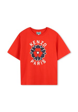 WITH LOGO - T-Shirt print - rouge vif