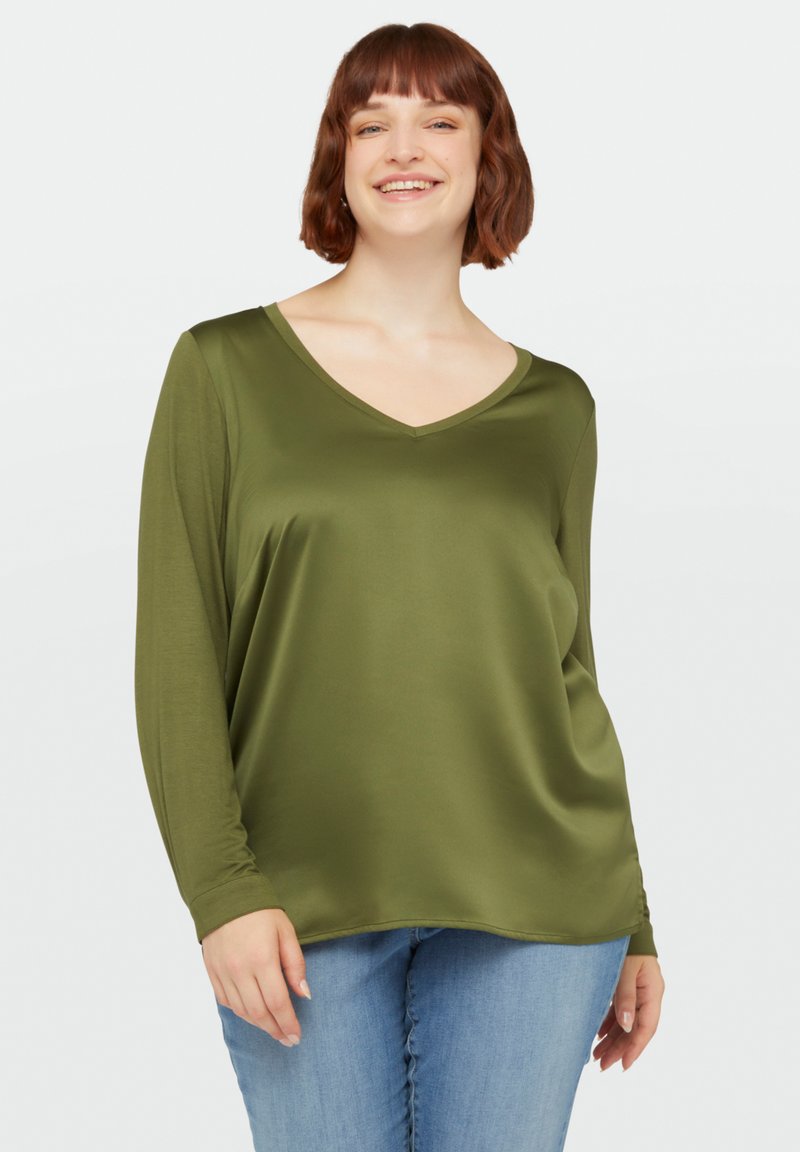 Fiorella Rubino CON SCOLLO A V - Blouse - verde