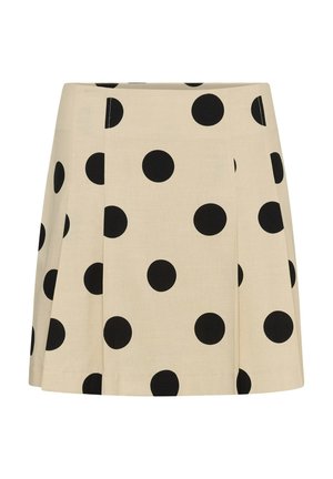 Culture, CUTIKA MINI SKIRT - Jupe trapèze - whitecap black dot
