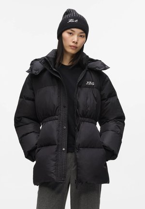 KARL LAGERFELD, ESSENTIAL MID PUFFER JACKET - Manteau d'hiver - black