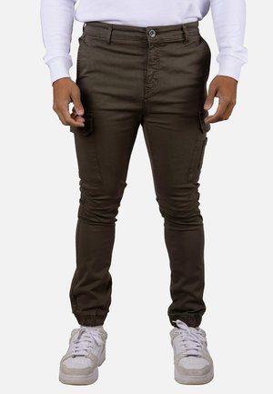 ELÁSTICA CON PUÑO - Pantalones cargo - khaki