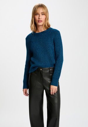 ROUND NECK LONG SLEEVES - Pullover - bleu pétrole