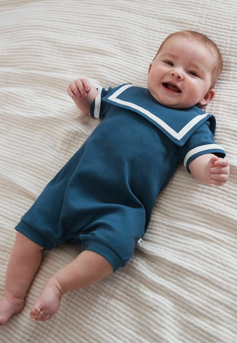 Next BABY JERSEY ROMPER Tuta jumpsuit navy blue sailor/blu Zalando.it