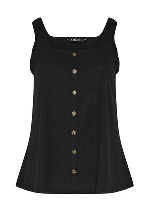 Yours Clothing, PLUS SIZE VESTS & CAMIS. - Top - black