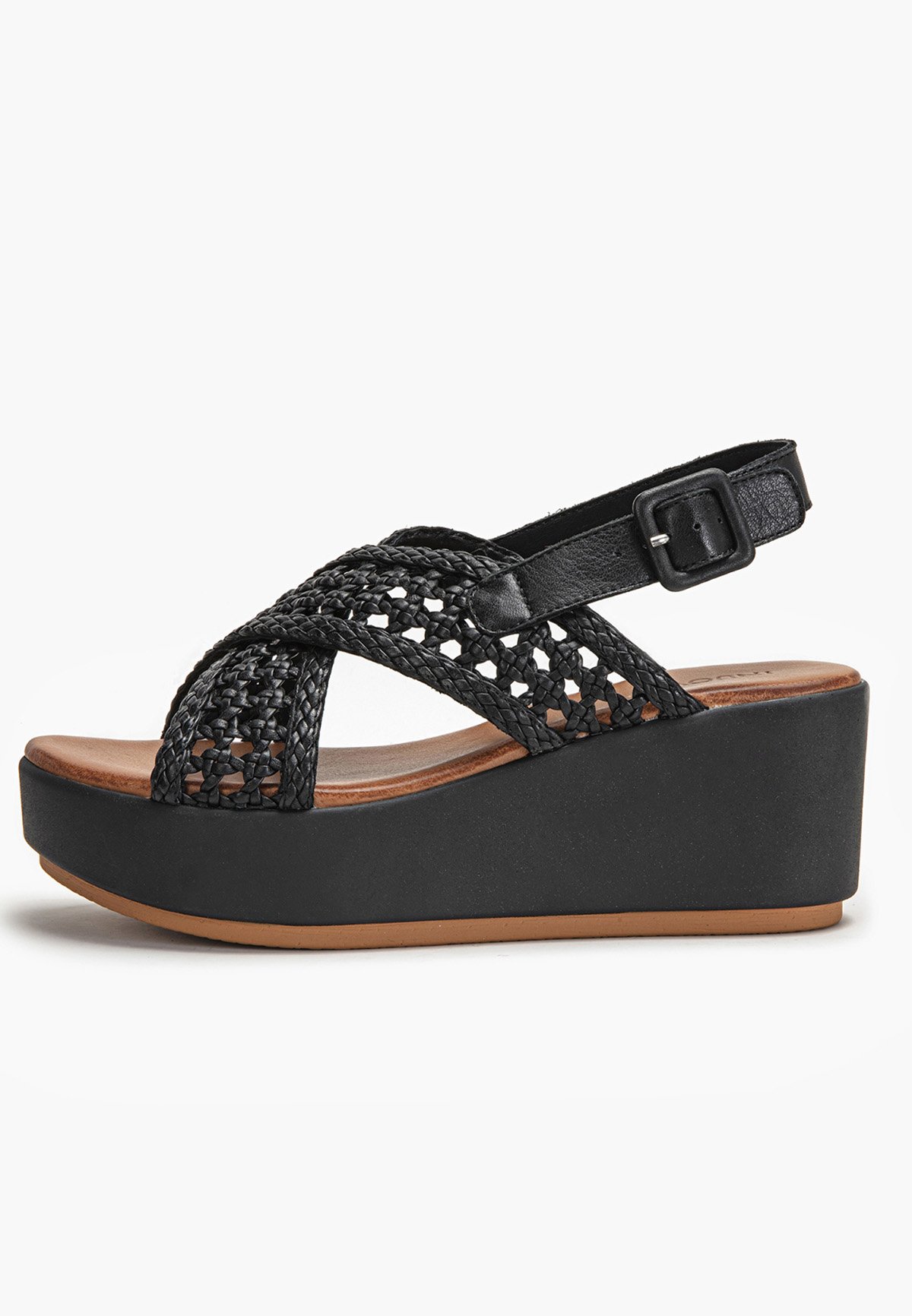 Inuovo Sandali con zeppa - black blk/nero - Zalando.it