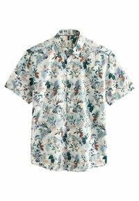 Next PRINTED SHORT SLEEVE - REGULAR FIT - Marškiniai - neutral brown hawaiian