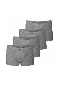 Gray cotton boxer shorts in a pack of four. The design features an elastic waistband with the logo "RAGMAN" and a front pouch.
