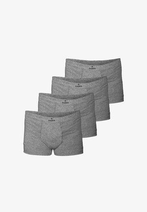 Boxer in cotone grigio in confezione da quattro. Il modello presenta una fascia elastica in vita con il logo "RAGMAN" e una tasca frontale.