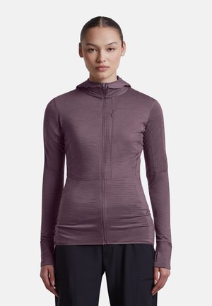 icebreaker, W MER 200 REALFLEECE DESCENDER LS ZIP H. - Fleece jacket - grey plum