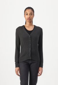 Calvin Klein FINE GAUGE CARDIGAN - Kardigan - charcoal heather