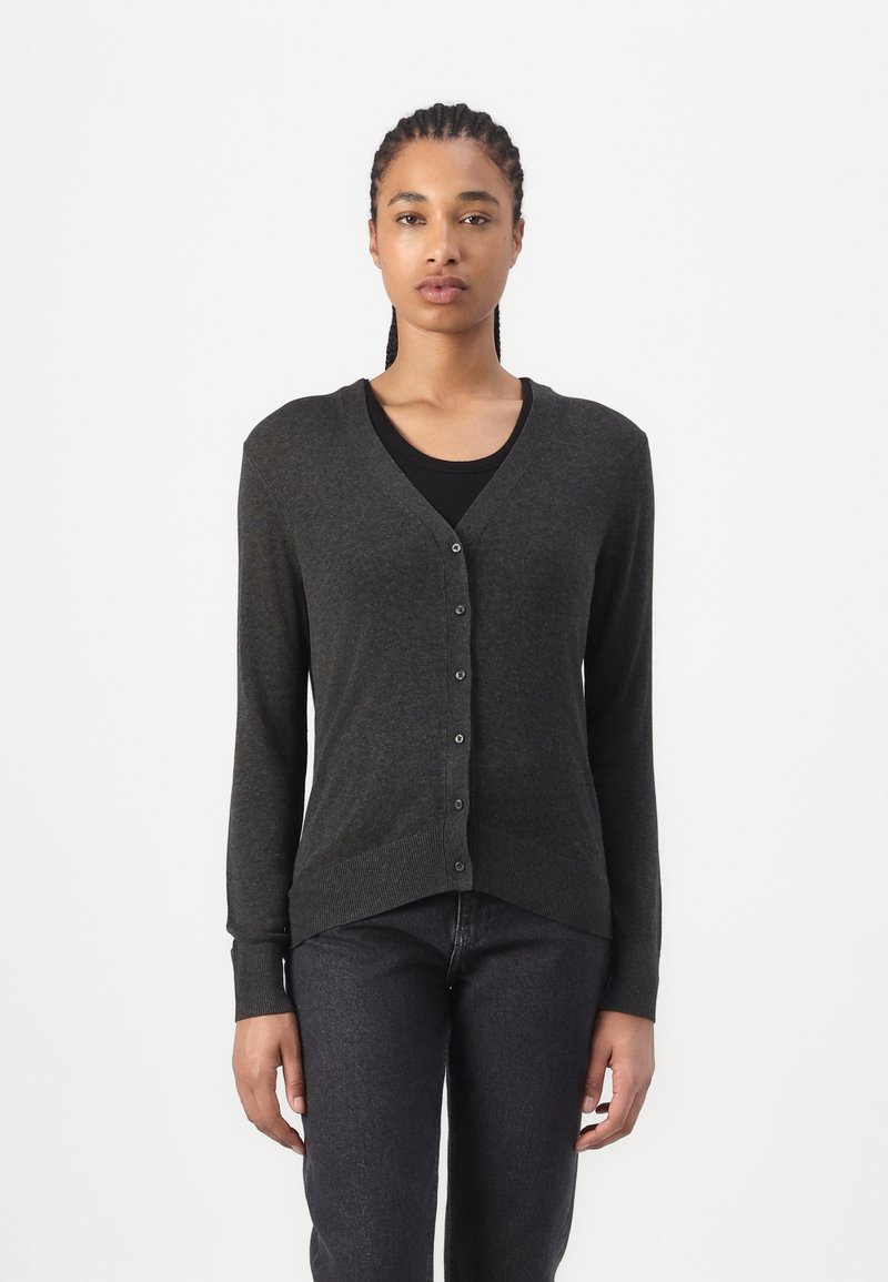 Calvin Klein FINE GAUGE CARDIGAN - Kardigan - charcoal heather