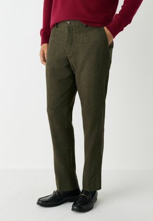 REGULAR FIT - HERRINGBONE  - Pantaloni de costum - green