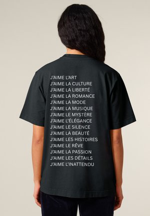 JAIME BACK PRINT HEAVYWEIGHT - T-shirt imprimé - washed black