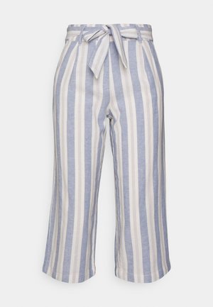 Pantalón Culotte ONLY Onlastrid Para Mujer - Corte Alto, Rayas En Contraste Y 100% Viscosa Para Un Look Cómodo Y Elegante