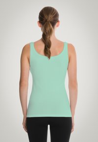 Wolford JAMAIKA SINGLET - Linne - icy mint