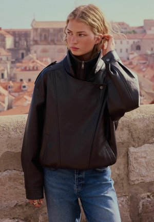 Next, Kunstlederjacke - chocolate brown