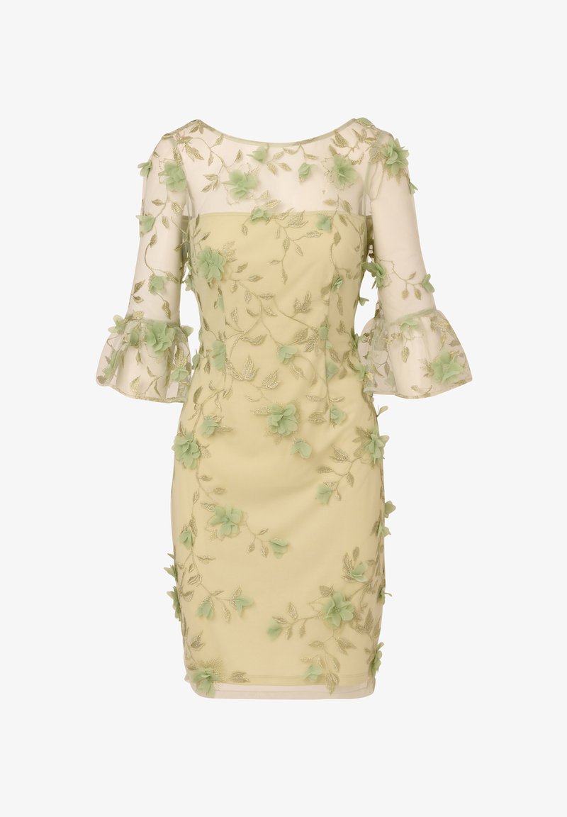 Adrianna Papell FLORAL EMBROIDERY SHEATH - Cocktail dress / Party dress - sage multi/light green - Zalando Adrianna Papell FLORAL EMBROIDERY SHEATH - Cocktail dress / Party dress - sage multi/light green - Zalando