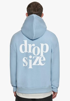 Dropsize HEAVY LETTERS - Hoodie - baby blue cream