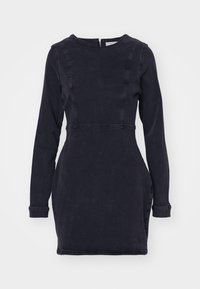 Noisy May NMPELLA DRESS - Denimové šaty - black denim