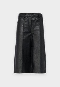 CULOTTES - Kožené nohavice - black