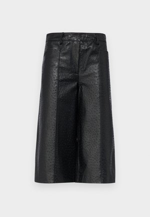 CULOTTES - Kožené nohavice - black