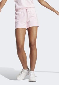 adidas Sportswear - ESSENTIALS LINEAR SHORT - Short de sport - clear pink/white Image miniature 1