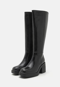 Zign LEATHER  - High heeled boots - black