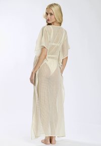 South Beach GLITTER NET OPEN KAFTAN - Strandaccessoire - beige