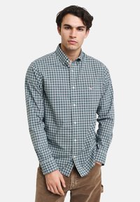 GANT REGULAR FIT SMALL CHECKED  - Camisa - blauw donkerblauw