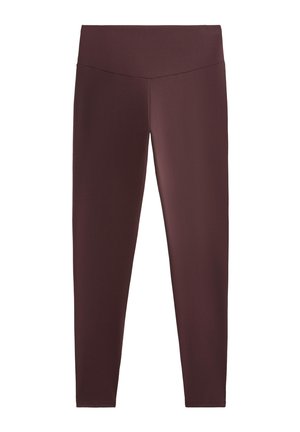 OYSHO COMFORTLUX HIGH RISE ANKLE-LENGTH - Leggings - Hosen - dark brown