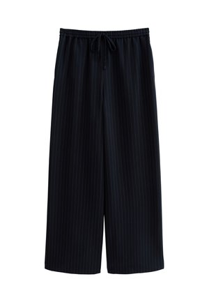 PINSTRIPE WIDE LEG - Pantaloni - blue pattern