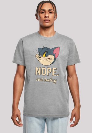 TOM UND JERRY NOPE NOT TODAY - T-shirt print - heather grey