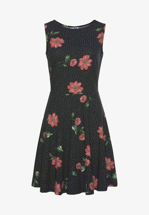 Beach Time STRANDKLEID - Freizeitkleid - schwarz-rot