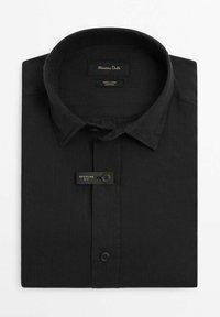 Massimo Dutti REGULAR FIT GARMENT - Hemd - black