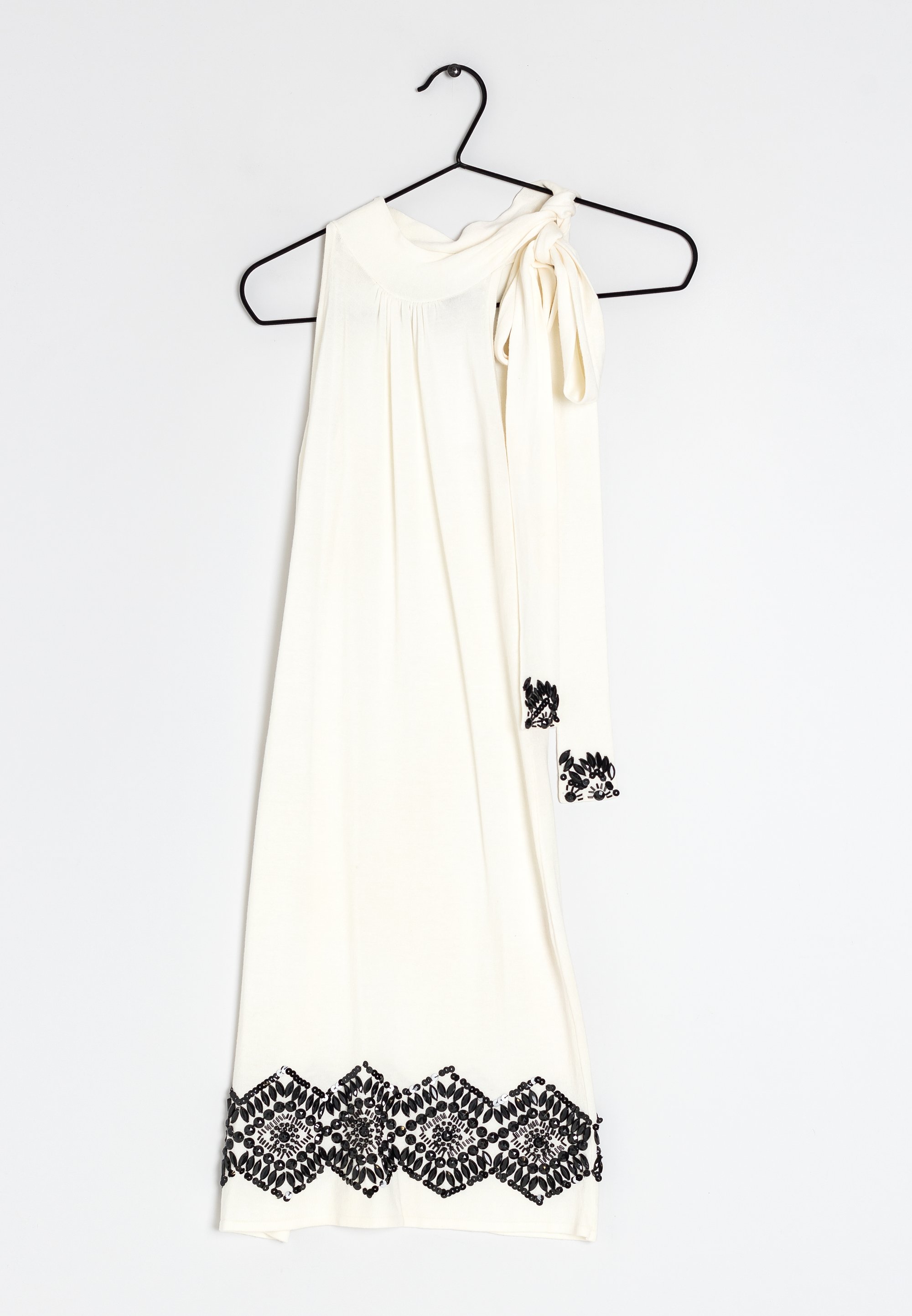 Mango Vestido de cóctel white/blanco (Segunda mano)