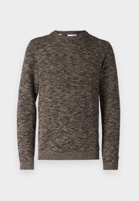 SLHVINCE BUBBLE CREW NECK - Strickpullover - chocolate torte